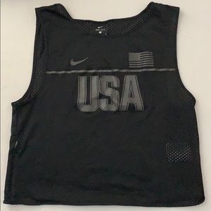 Nike USA Mesh Crop Top